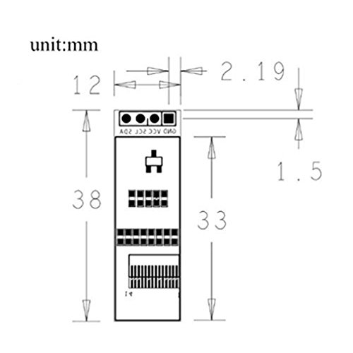 Image of HiLetgo 0.91 inch IIC I2C Serial OLED LCD Display SSD1306 128x32 3.3V /5V AVR PIC for Arduino STM32