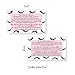 Lash Extension Aftercare Cards | 50 Pack | Eyelash Extension Supplies | Lash Print & Pink Design | Size 3.5 x 2