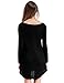 Match Women's Long Sleeve Casual Irregular Loose T-Shirt Dress