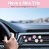 kclkda 8Pcs Alloy Daisy Flower Air Vent Clips for Car with 4Pcs Fragrance Tablets, Air Vent Clip Charms Flowers Pink Car Accessories, Air Freshener Outlet Clip for Women and Girls(White&Pink) #1