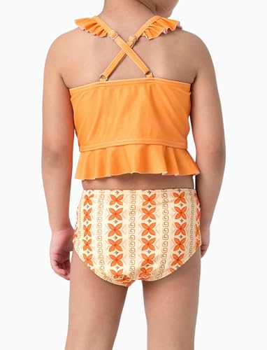 Image of Disney Elsa Princess Toddler Girls Two Piece Tankini Top and Bow Tie Bikini Bottom Beach Swimsuit Set