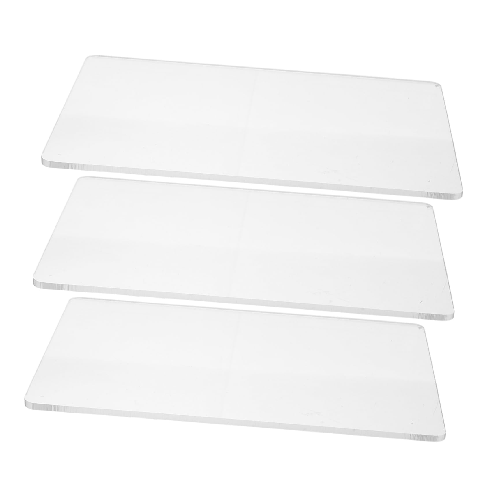 OSALADI 3pcs Transparent Carved Bottom Plate Carving Mat Portable Cut Mats Sewing Table Mat Die Cutting Supplies Craft Cutting Mats Art Mat for Table Embossing Stamp Pad Acrylic