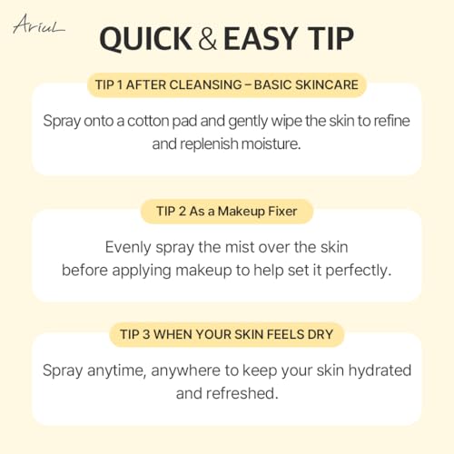 Ariul 7 Days Vitamin Mist 5.07 fl. oz. All Natural Green Graded Nutrients Facial Toner Moisturizing Spray - Biotin, Niacinamide, Riboflavin, Ascorbic Acid, Butylene Glycol, Cyanocobalamin — view 6