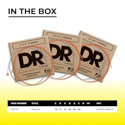 DR Strings HI-DEF NEON Electric Guitar Strings (NOE-10)