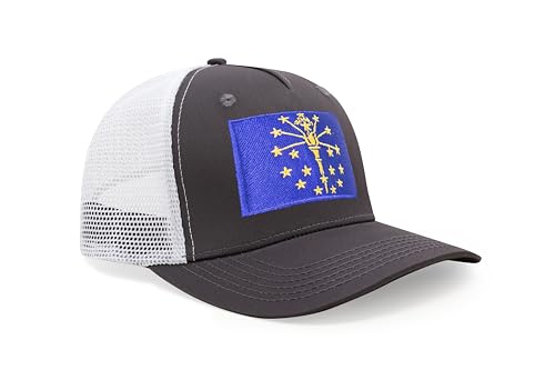 Image of International Tie State Hat for Men and Women, Adjustable Snapback Trucker Baseball Cap with Embroidered Patch
