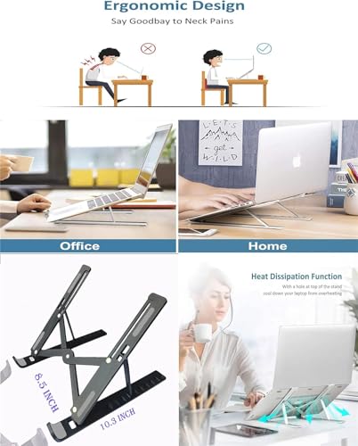 Base ajustable para laptop QBerry de 10 a 17.5 pulgadas miniatura 7