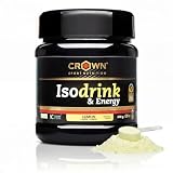 Crown Sport Nutrition Isodrink & Energy | Bebida Isotónica en Polvo con Electrolitos | Sales Minerales, BCAA y Carbohidratos | Sabor Limón | Bote 640 g | Informed Sport