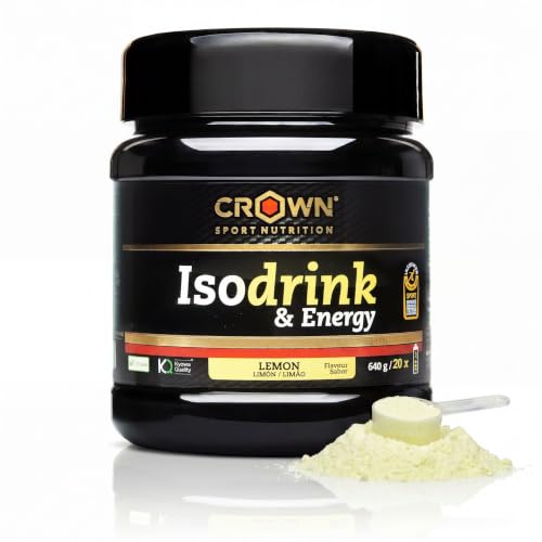 Crown Sport Nutrition Bebida Isotónica - Isotónico en polvo con carbohidratos, sales y aminoácidos. Certificación antidoping Informed Sport