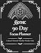 Gothic 90 Day Focus Planner: Undated Minimal Daily, Weekly & Monthly, Habit Tracker, Setup + Review Pages and Notes