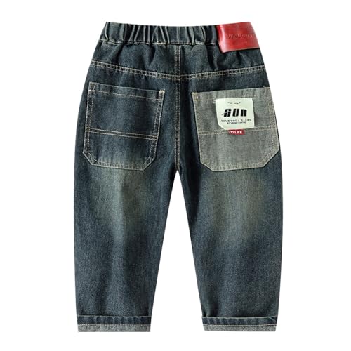 Boys Denim Pants for Everyday Wear Comfortable Elastic Waist Versatile Outdoor and School Style for Active Kids4