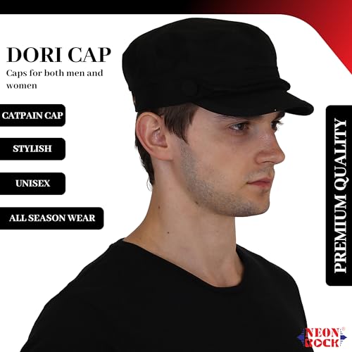 Image of NEON ROCK Men Women Stylish Dori Cap Stylish Premium Cotton Hat Cap for Summer, Winter, Spring, Autumn and All Activities, Freesize Pack of 1