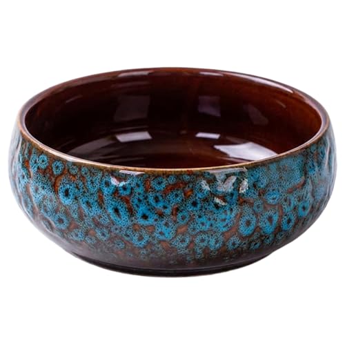 Ciotola di loto, fioriera in ceramica resistente alle perdite con smalto unico per piante acquatiche Ciotola per bonsai per piante grasse acquatiche Decorazione del giardino di casa (6, 5 pollici)