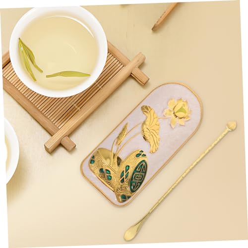 IMIKEYA 1 Conjunto Jogo Chá Chinês Presente Acessórios Chá Porta-chá Kit Ferramentas Para Colher Açú