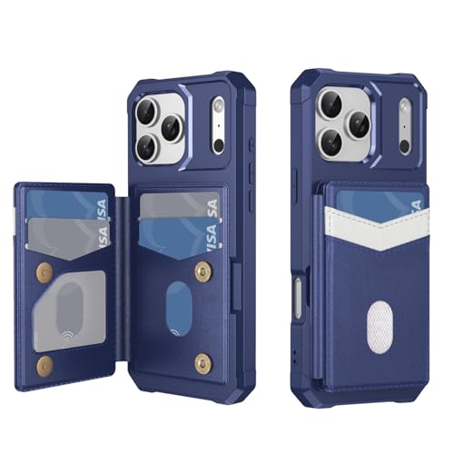 iPhone 17 �p�P�[�X �J�[�h���[ case �ϏՌ� TPU+PU�f�ލ��� �y�� ���^ �J�[�h������ �����h�~ �؍� �l�C �R�p �ϋv�� ������� �ǂ����G �l�C ��v �A�C�z��17�p�J�o�[ (�u���[)