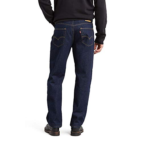 550 ajuste Relaxado das Calça Jeans Masculina Levi, Rinse - Stretch-sem água, 42W x 38L