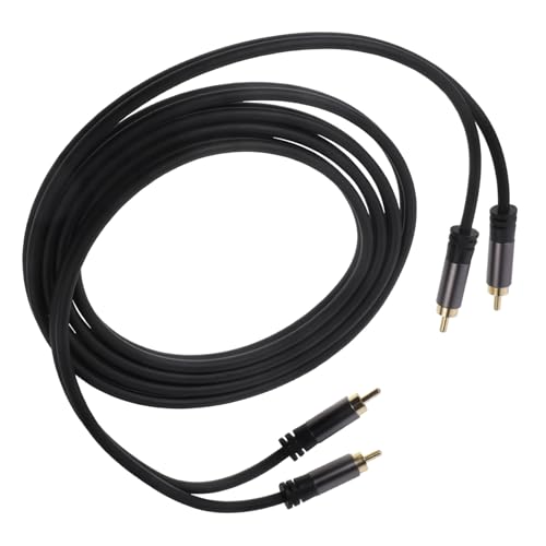 OKUMEYR Audio Cable Dual to Dual Subwoofer Auxiliary Cord for Sound Transmission for Home Audio Setup Compatible with Stereo Equipment