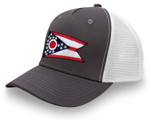 Image of International Tie State Hat for Men and Women, Adjustable Snapback Trucker Baseball Cap with Embroidered Patch