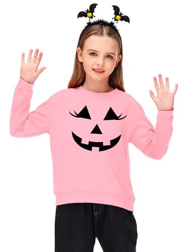 Image of Remimi Kids Halloween Sweatshirt Long Sleeve Thanksgiving Tops 3-14 Years