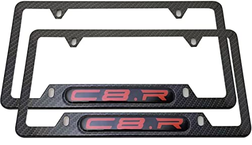 Qptimum Racing Stainless-Steel License Plate Frame Cover For I Carbon Fiber (2) #TOP4