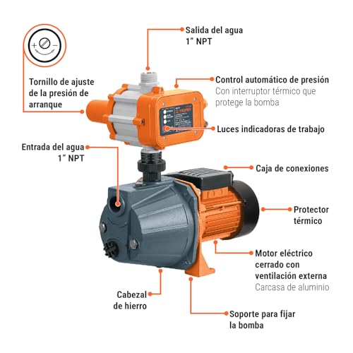 Bomba de agua 1/2 HP 24 bomba de agua 1 2 hp precio marca TRUPER (3)