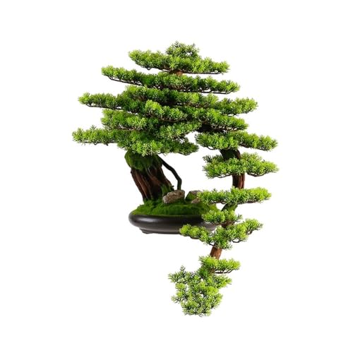 SWENEEN Bonsái Artificial Árbol Bonsái Artificial Adornos Decorativos De Interior Plantas Falsas con Maceta De Cerámica para Oficina Sala De Estar Decoración con Plantas Falsas,