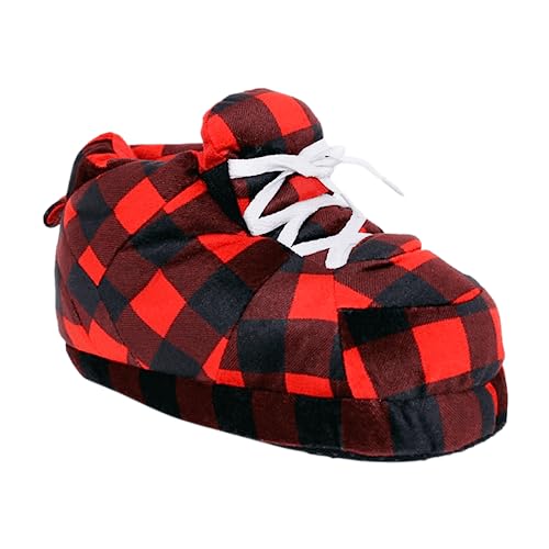 Image of Happy Feet Slippers Standard Sneaker Slippers for Men, Women, and Kids - Women Shoes, Gifts for Women, As Seen on Shark Tank - Classy Oversized House Slippers for Women with Non-Slip Rubber Soles