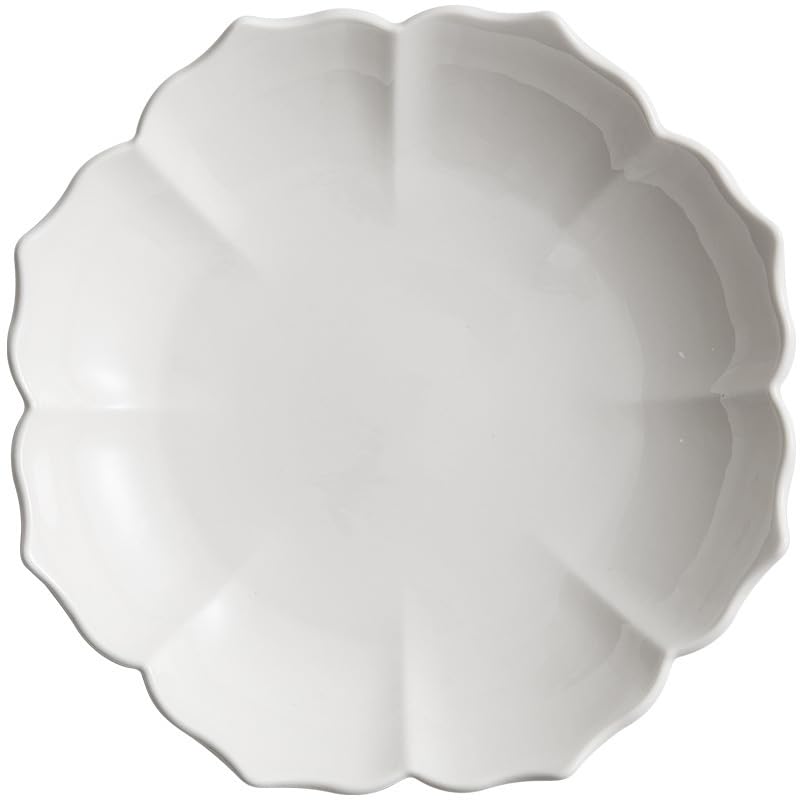 Platos Llanos platear de ensalada, postre, platear de cerámica, platear de verduras, platear de sopa de pétalos caseros, platear de cena simple, platear creativo Platos de Ensalada(10inch)