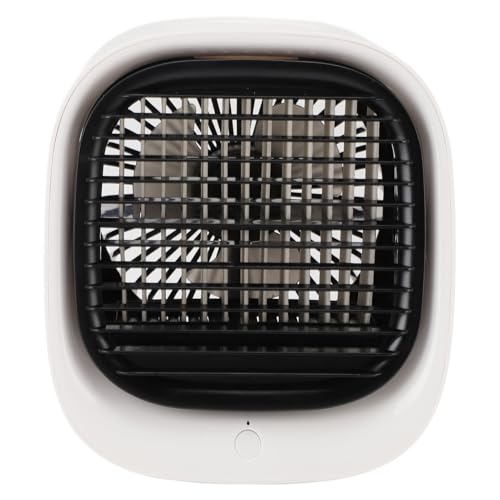 ANKROYU Ventilador de aire acondicionado de escritorio portátil, alimentado por USB, enfriamiento ajustable de 3 velocidades con tanque de agua de 300 ml, luz nocturna RGB para el