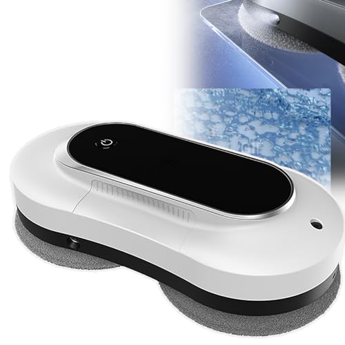 Qieany Limpiador De Ventanas Eléctrico,Robot De Limpieza De Ventanas, 3 Capas De Protección De Seguridad 3 Modos De Limpieza, Detección Inteligente De Bordes, Protección De Apagado 20 Minutos,White Qieany Limpiador De Ventanas Eléctrico,Robot De Limpieza De Ventanas, 3 Capas De Protección De Seguridad 3 Modos De Limpieza, Detección Inteligente De Bordes, Protección De Apagado 20 Minutos,White