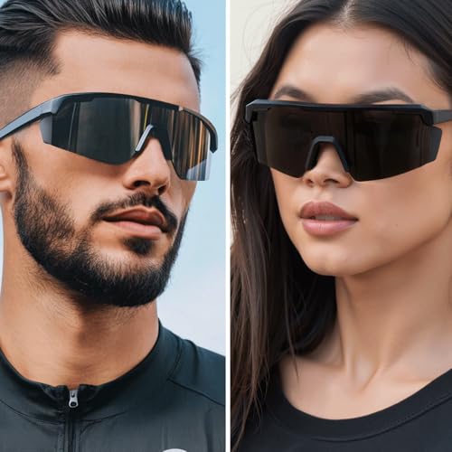 WISTON XL Z87 Sunglasses for Big Wide Heads Men Women,TR90 Ultralight UV400 Protection Sun Glasses Z82243