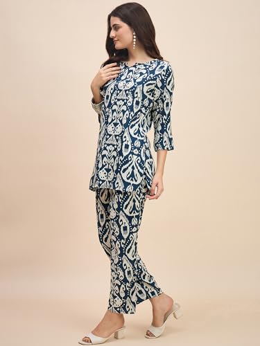 Image of Truvon Fashions Women Cord Set, Kurta and Pant Set