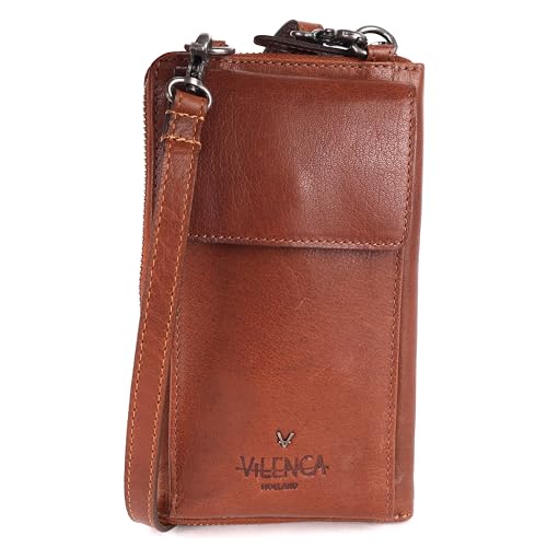 Image of Genuine Leather Small Leather Crossbody Bags For Women Cell Phone Purse, Trendy Casual with adjustable strap