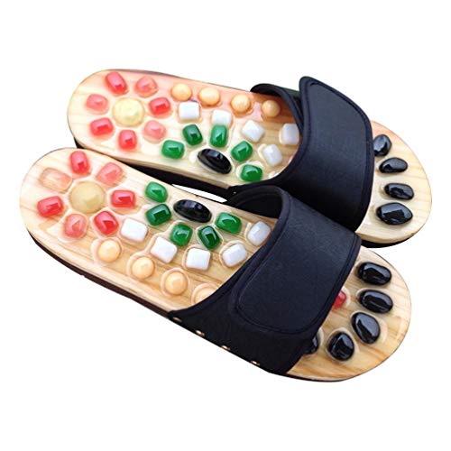 EXCEART Acupressure Slippers with Stones