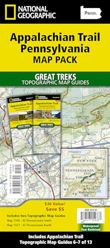 Appalachian Trail: Pennsylvania [Map Pack Bundle] (National Geographic Trails Illustrated Map)