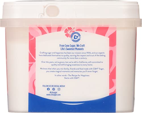 C&H Premium Pure Cane Granulated Sugar, 3.5 Lb Easy Baking Tub (Pack Of 2) #TOP4