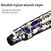LIXIANG Walking Cane for Women & Men Adjustable Walking Stick,Folding Cane with Soft Sponge Offset Handle,Lightweight,Suitable for Arthritis,The Elderly and The Disabled (Blue White)