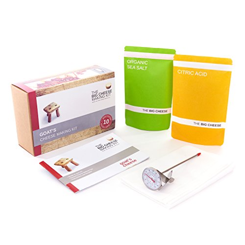 Make Your Own Cheese Kit with Goat’s Cheese Easy Cheese Making Kit (UK) - Gluten-Free Cheese Kit - Includes Recipes and other Ingredients, No Need for Liquid Rennet for Cheese Making, 450g