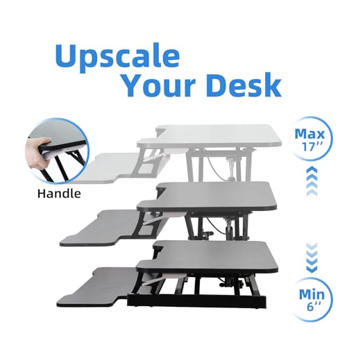 Standing-Desk-Converter-32-Height-Adjustable-Sit-to-Stand-Up-Desk-Workstation-Dual-Monitor-Desk-Riser-with-Keyboard-Tray-Desktop-Tabletop-Riser-Laptop-for-Home-Office-Black