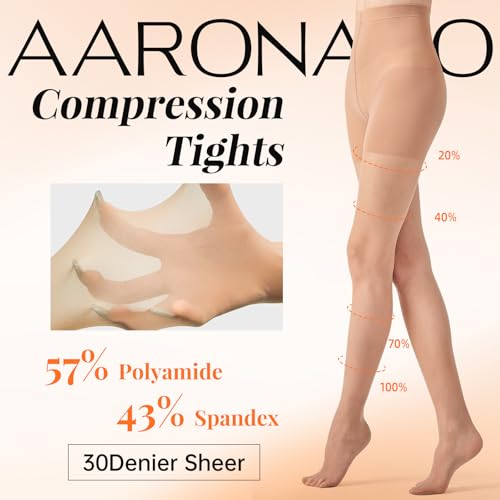 2 pairs compression pantyhose for women 10-15mmhg high waist compression stockings 30d shaping tights for women