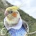 CXYYXF Bird Costume Bird Diaper Flight Suit Plaid Skirt Summer Skirt Clothes Cosplay Photo Prop for Parrots Lovebird (Blue,M)