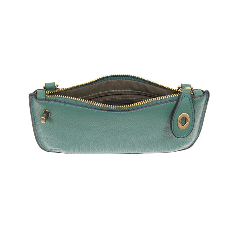 Image of Joy Susan Women's Fashion Purse Mini Crossbody Wristlet Clutch Handbag - Ultramarine Green