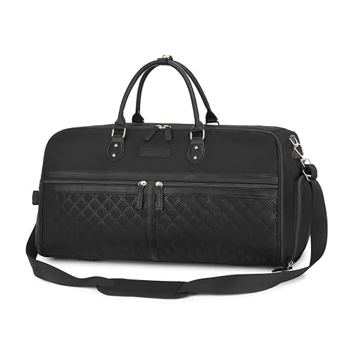 Sac de sport Flixibag en cuir noir pour passer du bureau à la salle avec style
