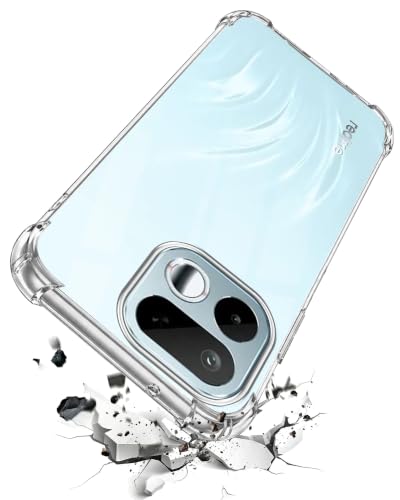 Image of Jkobi Shockproof Crystal-Clear Back Cover for Realme 16T 5G (Anti Yellow Case | Drop & Camera Protection | Hard Polycarbonate)