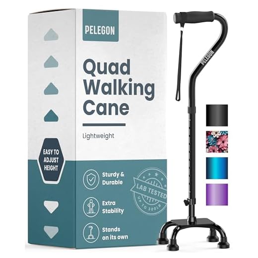 PELEGON Quad Cane for Stability