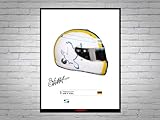 Poster Sebastian Vettel Formel 1 2022 Peace Helm, A4