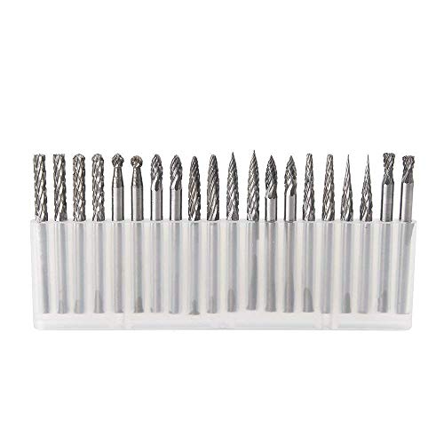 Set de fresas de carburo sólido Tungsteno 20 piezas miniatura 2