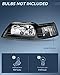 Nilight Headlight Assembly for 1999 2000 2001 2002 2003 2004 Ford Mustang Headlamps Replacement Black Housing Clear Reflector Driver and Passenger Side