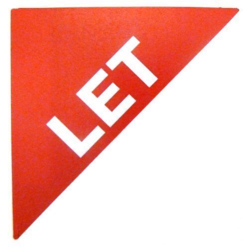 Stickers autocollants immobilier rouge Let pour panneau de propriété