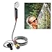Ivation Portable Camping Shower | Compact Handheld & Hands-Free Rechargeable Outdoor Shower Head & Cleaning System w/ 3.7V Pump, 6-Ft Hose, Bidet Head, Removable Filter, Multiuse Hook & USB Cable