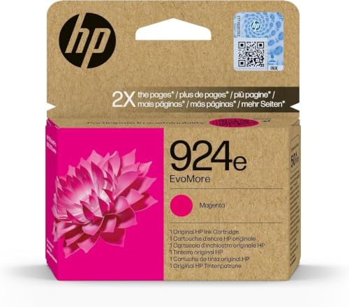 HP 924e Magenta, Cartuccia d'Inchiostro Originale EvoMore, Alta CapacitĂ